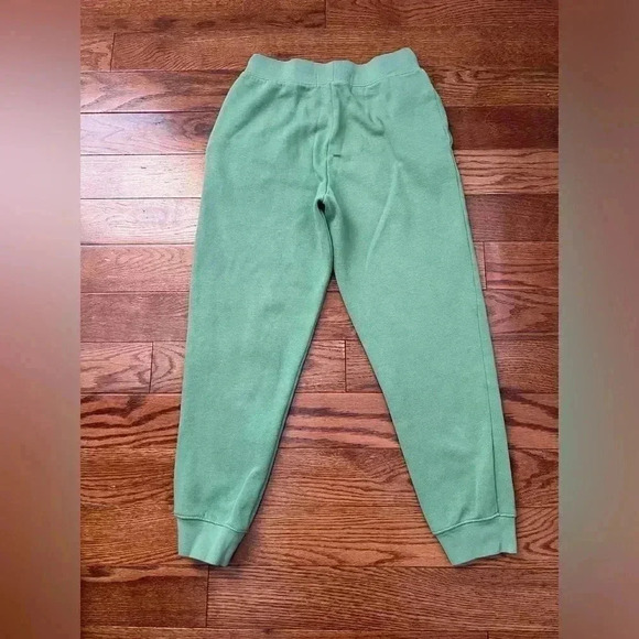 Polo Sport Ralph Lauren kids Olive Green Logo Fleece Jogger Pants Sz M (10-12) - Picture 2 of 6